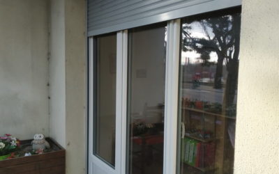 Renovation avec pose fenetres en PVC et volets roulants