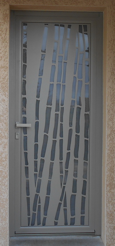 porte entrée alu et bois