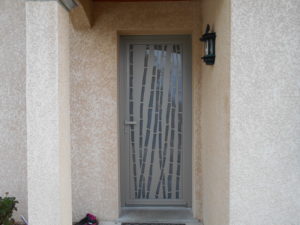 pose porte entree aluminium