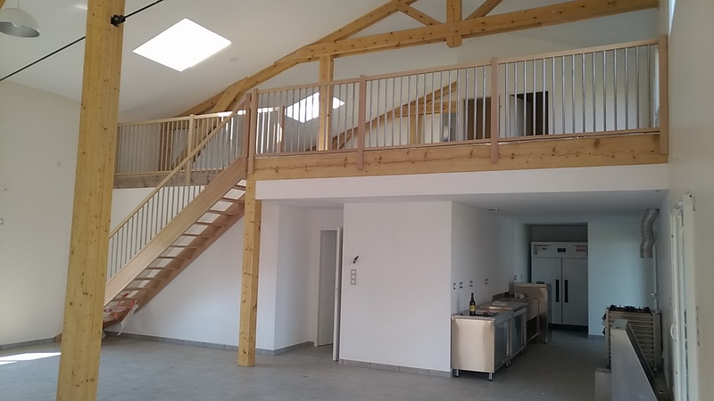 pose escalier et rambardes gite rural par lapendry menuiserie