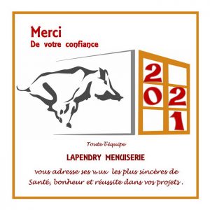 Toute l'equipe lapendry menuiserie vous présente ses meilleurs vœux