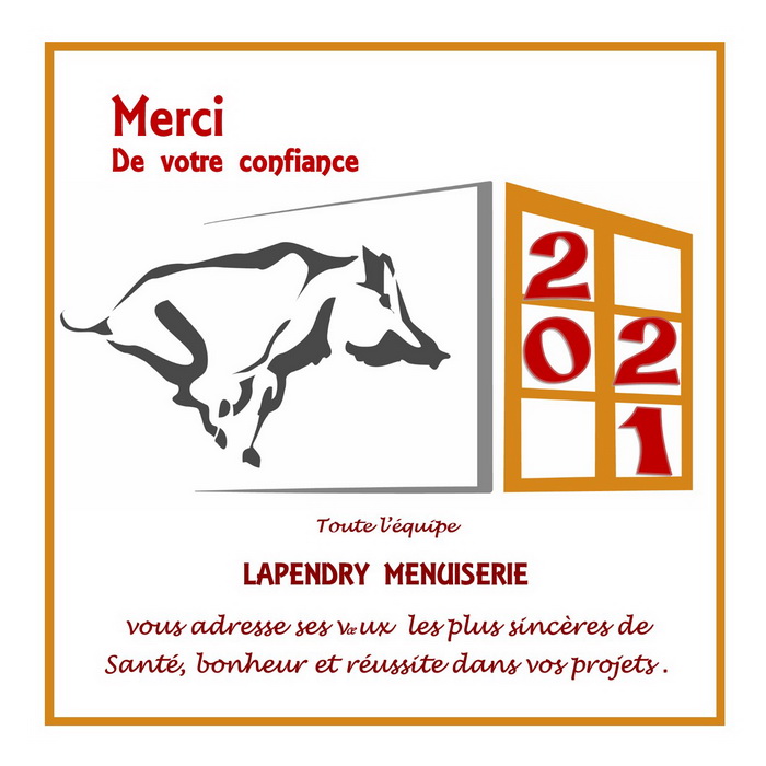 Toute l'equipe lapendry menuiserie vous présente ses meilleurs vœux