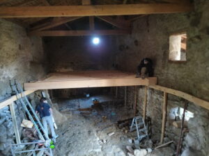 rénovation, changement de plancher par lapendry menuiserie loire