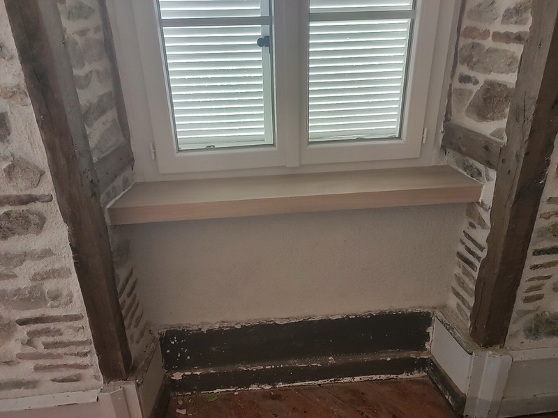 pose tablettessur mesure en bois par Lapendry menuiserie Loire 42