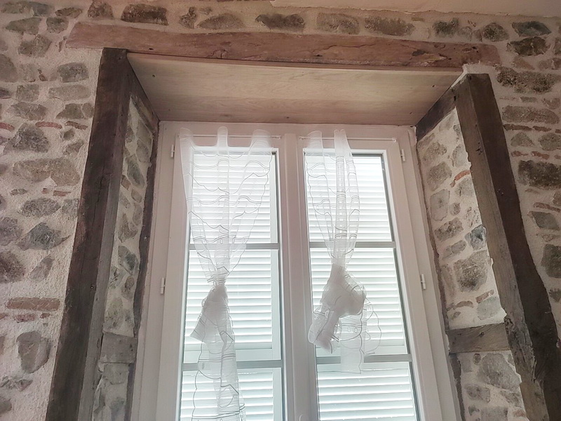 avant peinture embrasure haute par Lapendry menuiserie Loire